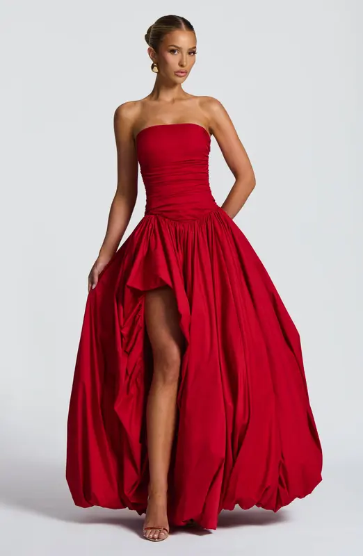 VESTIDO MAXI JILLIAN - ROJO