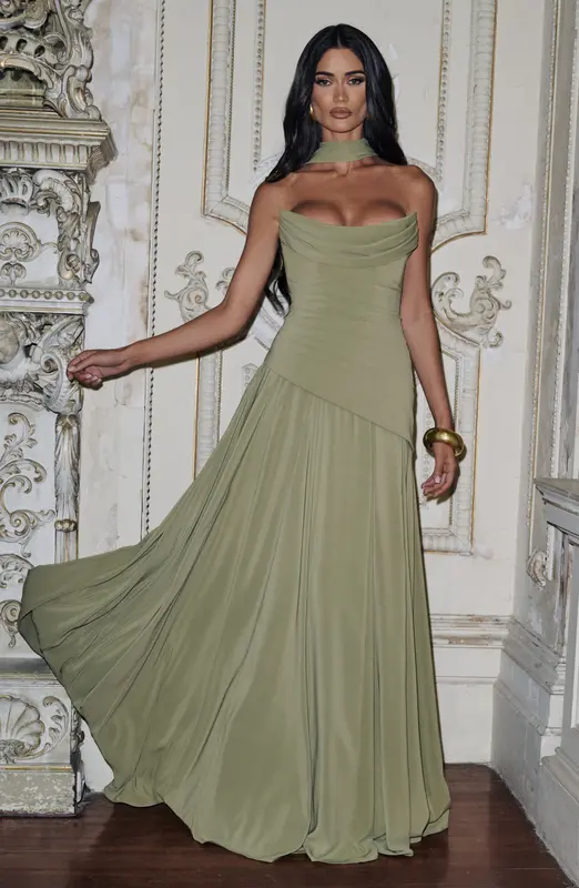 VESTIDO MAXI PATRICIA - SALVIA