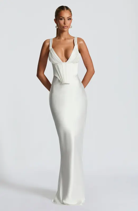 VESTIDO MAXI SHAE - MARFIL