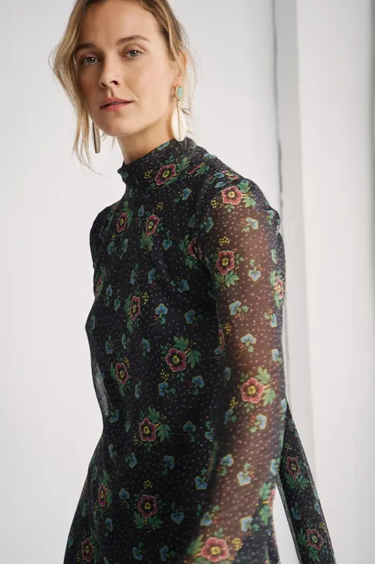 Vestido Melina Folk black