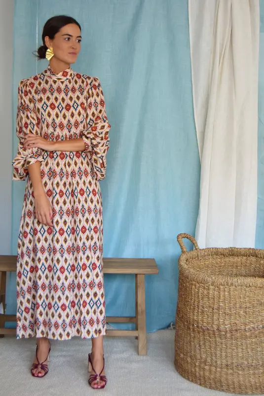 VESTIDO MENCÍA - IKAT - PREORDER 7 SEPTIEMBRE