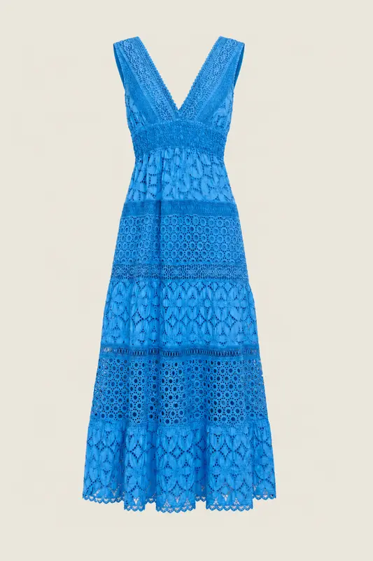 Vestido Midi Alpinia Cobalto