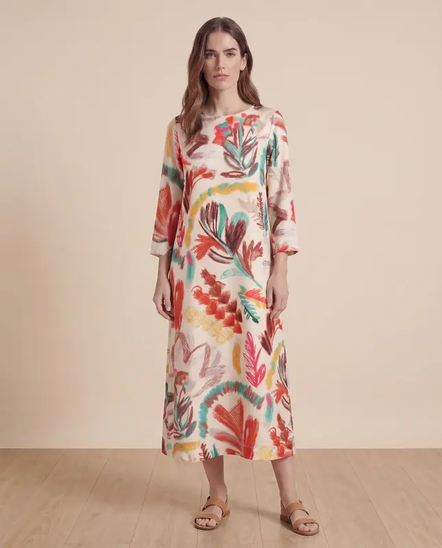 VESTIDO MIDI MONET
