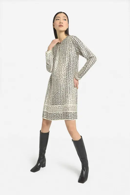 Vestido mini de viscosa estampada Ottod'ame