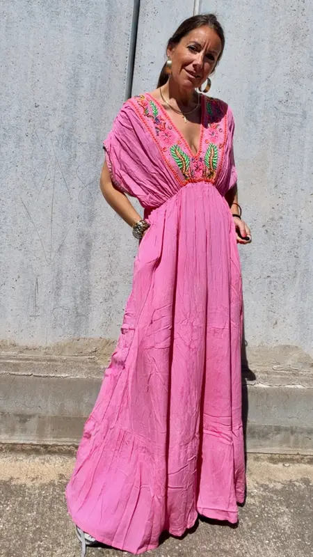 Vestido “pink ladies”