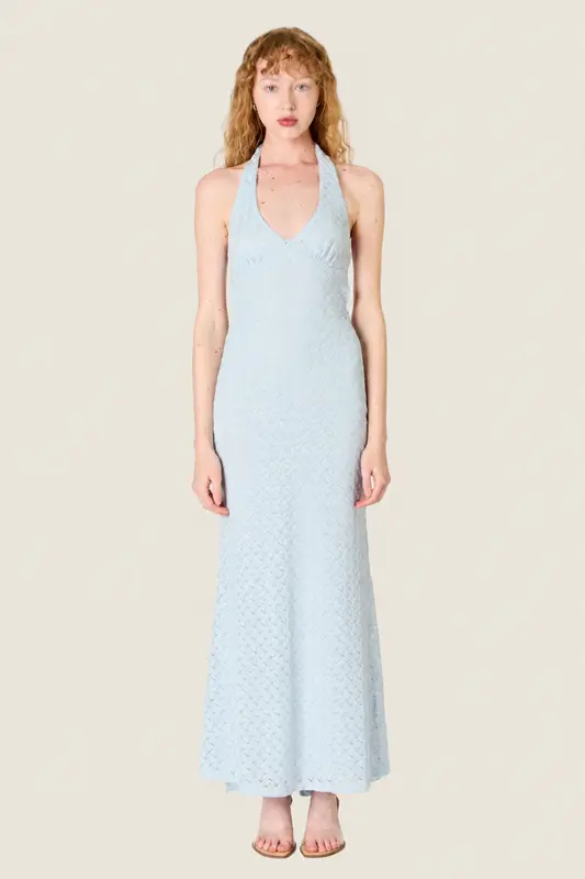 Vestido Pluma Sky