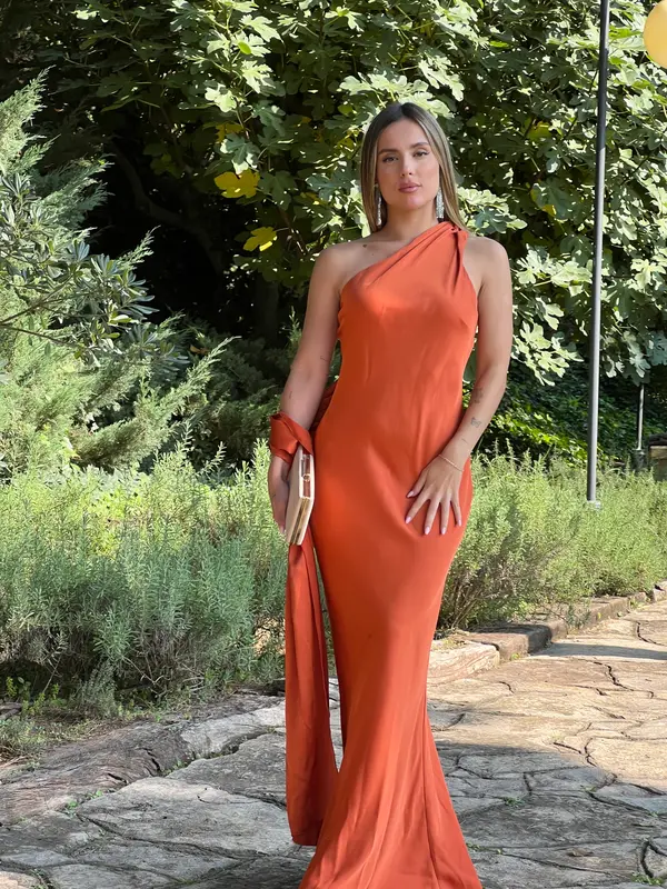 Vestido raso choker Priscila