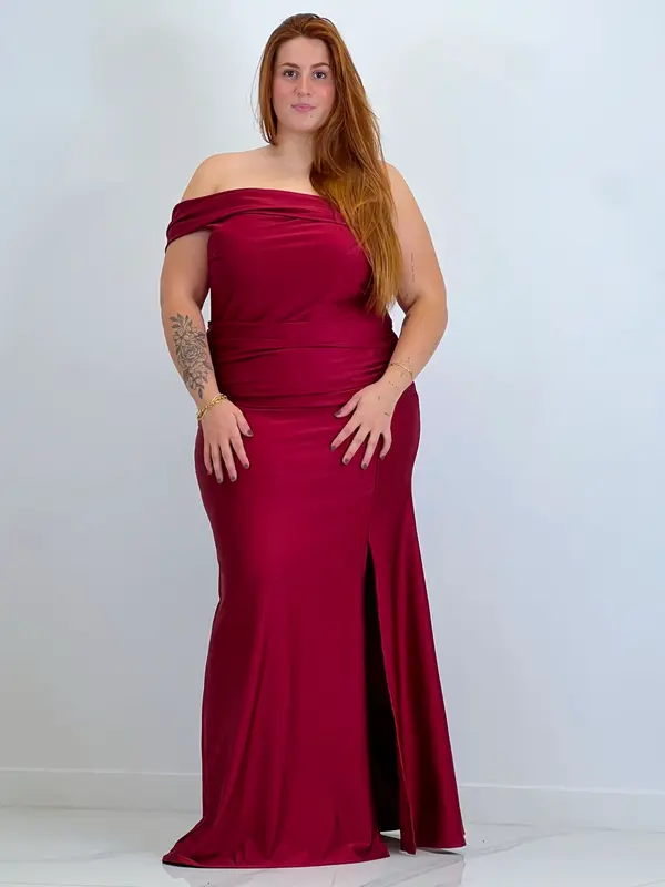 Vestido satinado Grace Plus size