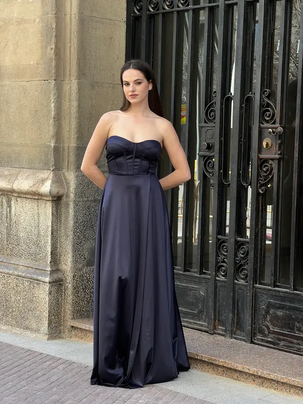 Vestido satinado Nelia