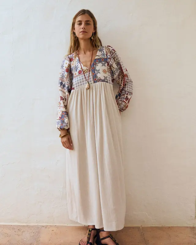 Vestido SOFIE Tropical daylight/white