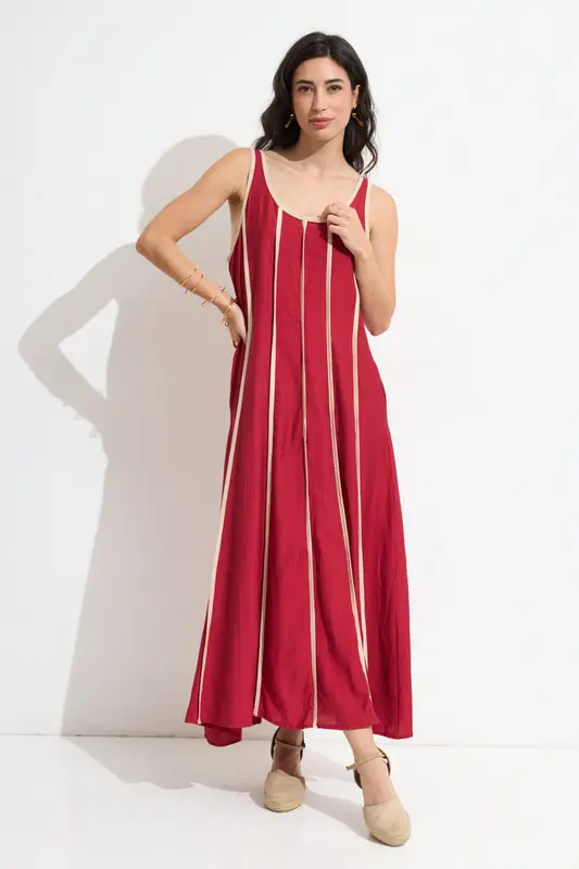 Vestido Tirantes Rojo