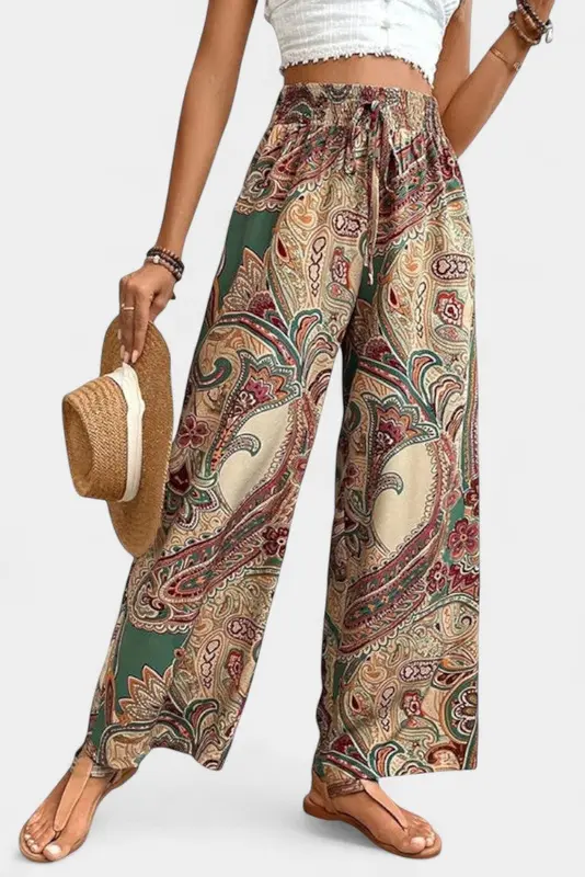 Vicca - Pantalones de Verano de Pierna Ancha