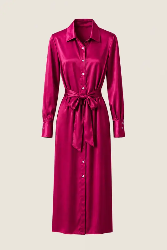 Victoria Vestido Midi Burgundy