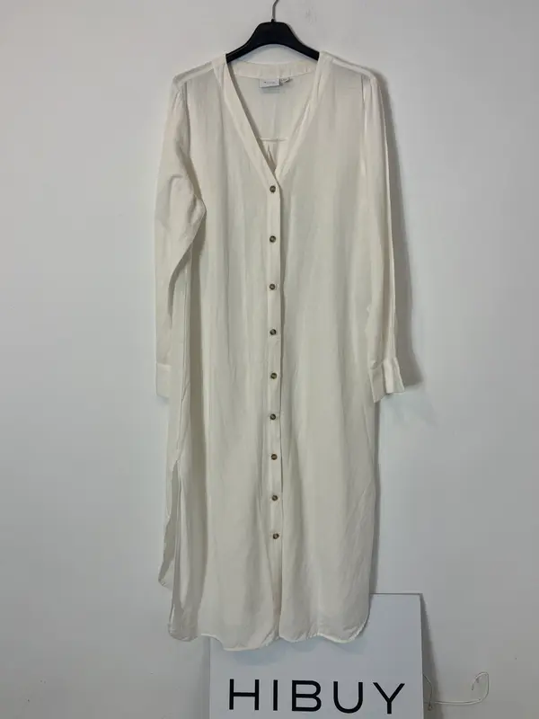 VILA. Vestido largo camisero. T 42