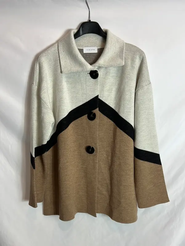 VIRIATO. Chaqueta punto jacquard T.s
