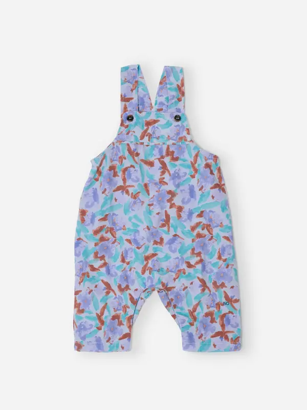 Watercolor all over corduroy overall