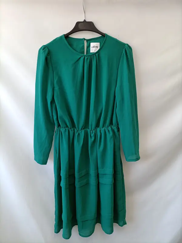 WILD PONY.Vestido corto verde T.L