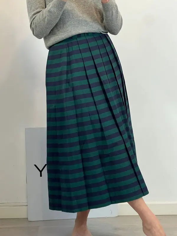 WINDSOR. Falda midi rayas. T 38