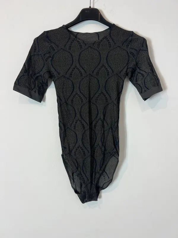WOLFORD. Body gris estampado elástico. T S