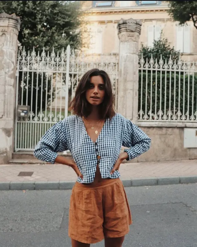 YOLI&OTIS. Pantalón lino camel T.s/m