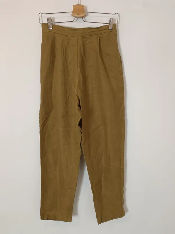 YOLI&OTIS. Pantalón marrón espiga T.36
