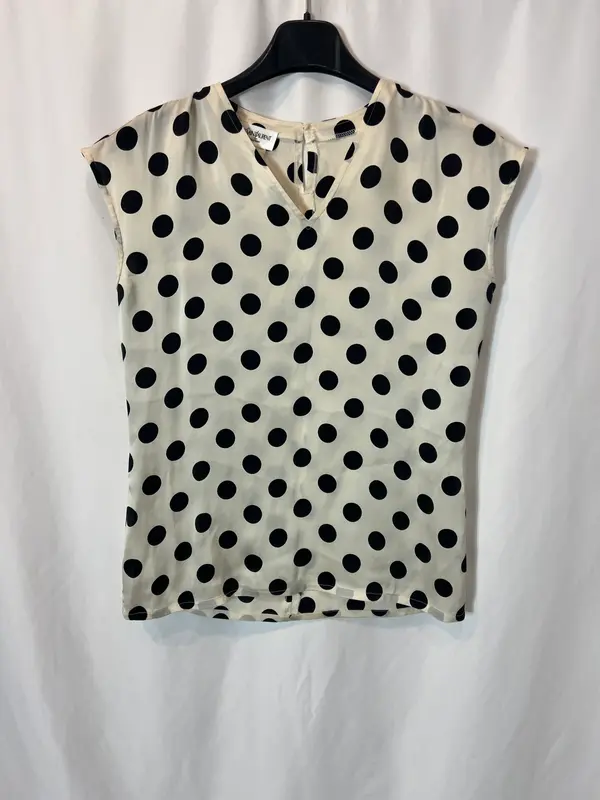YVES SAIN LAURENT. Top fluido lunares
