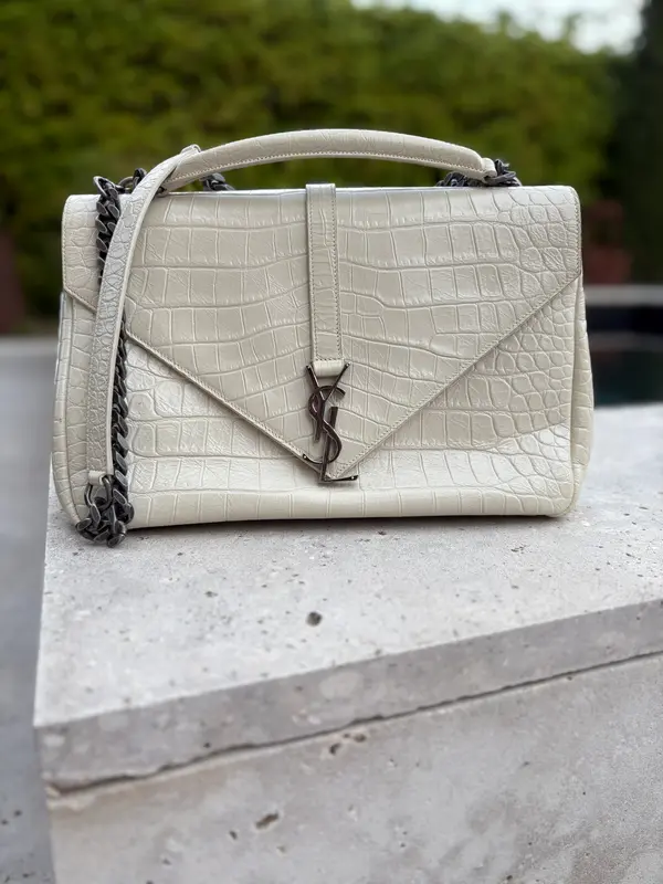 YVES SAINT LAURENT. Bolso collage large piel