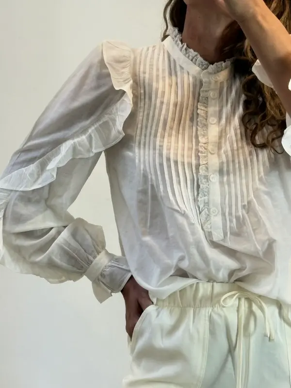 ZADIG&VOLTAIRE. Blusa blanca vaporosa