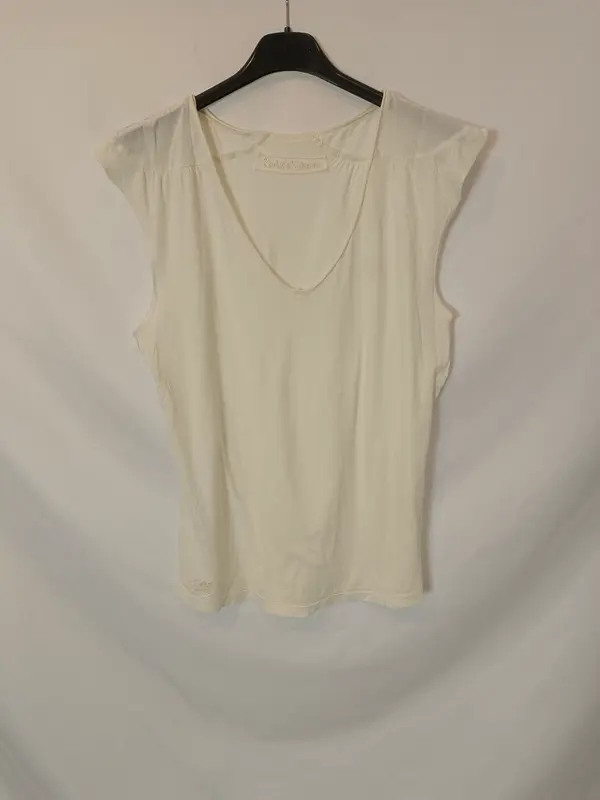 ZADIG&VOLTAIRE. Camiseta beige básica T.s
