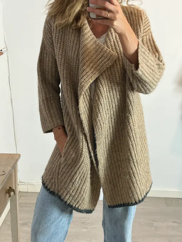 ZADIG&VOLTAIRE. Chaqueta lana hilos dorados. T S