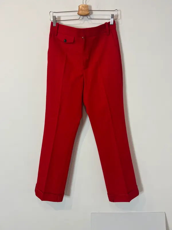 ZADIG&VOLTAIRE. Pantalón fluido rojo T.36