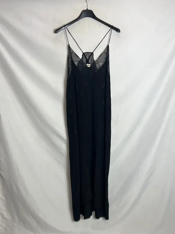 ZADIG&VOLTAIRE . Vestido midi seda estampado. TS