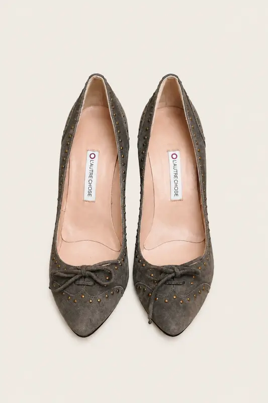 Zapatos de Tacón de Ante