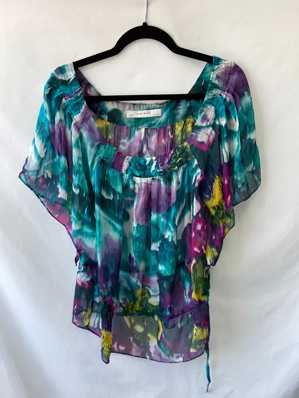 ZARA.Blusa corte vintage T.m