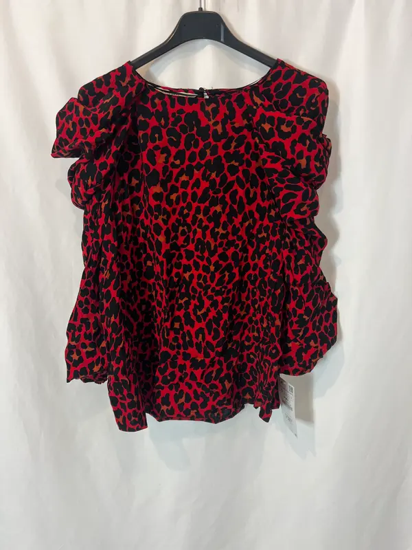 ZARA. Blusa fluida animal print. T S