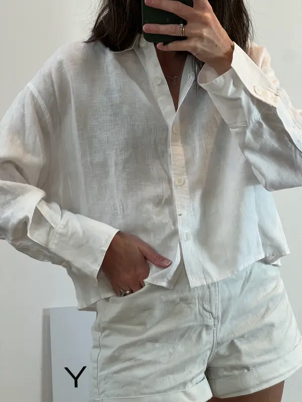 ZARA. Blusa lino. T S