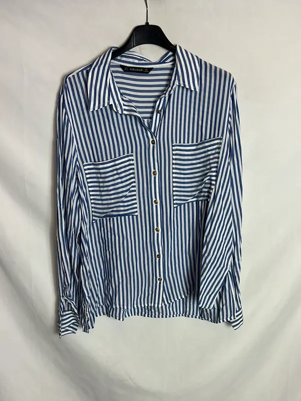 ZARA. Blusa rayas fluida. TL( M)