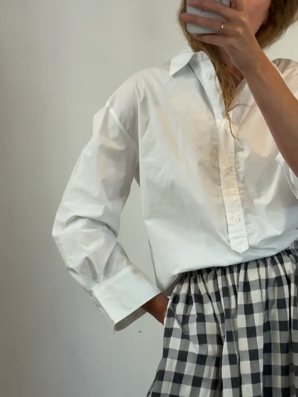 ZARA. Camisa blanca amplia