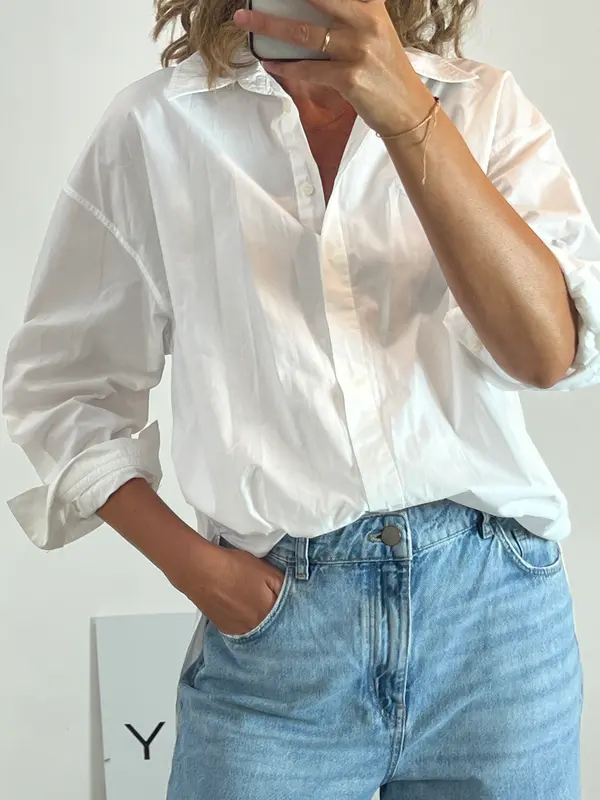 ZARA. Camisa blanca. T XS