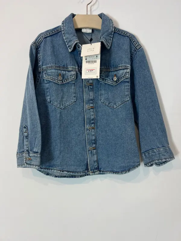 ZARA. Camisa denim manga larga. T 6 años