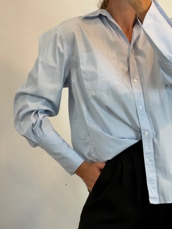 ZARA. Camisa rayas bolsillo. T M