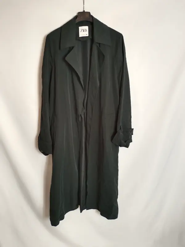 ZARA. Chaqueta fina azul T.xs