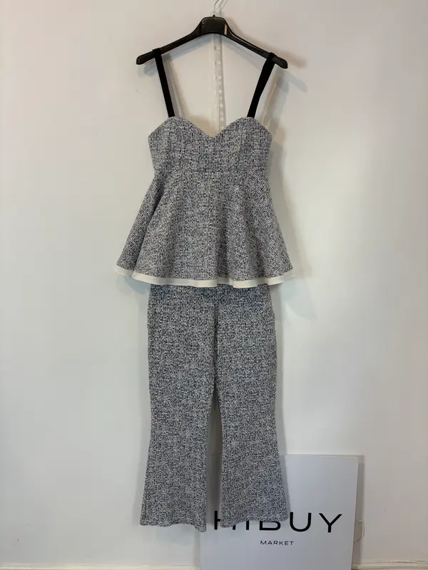 ZARA. Conjunto tweed azules