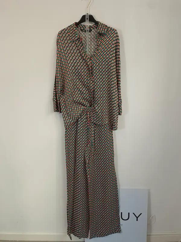ZARA. Conjunto verde retro T.xs