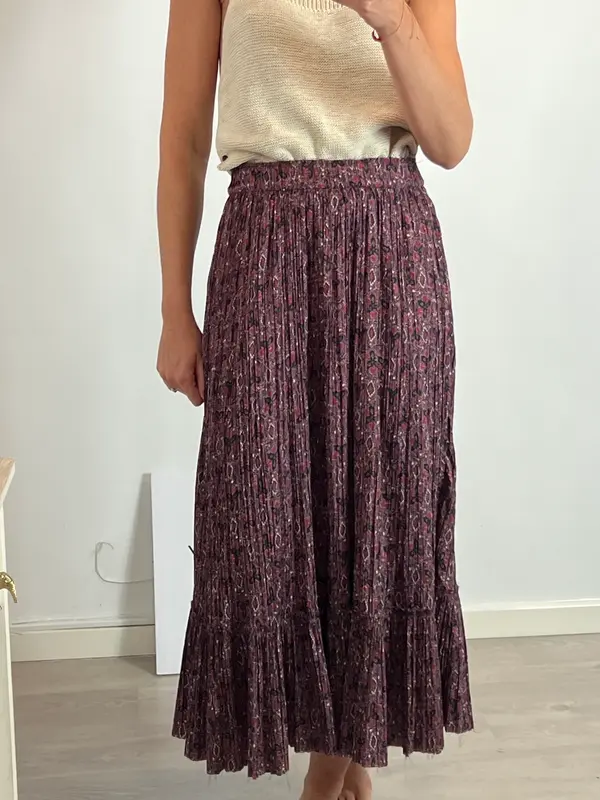 ZARA. Falda larga tull. T.XS