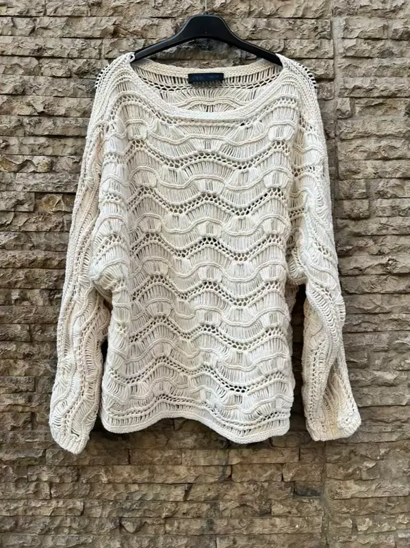 ZARA. Jersey algodón calado