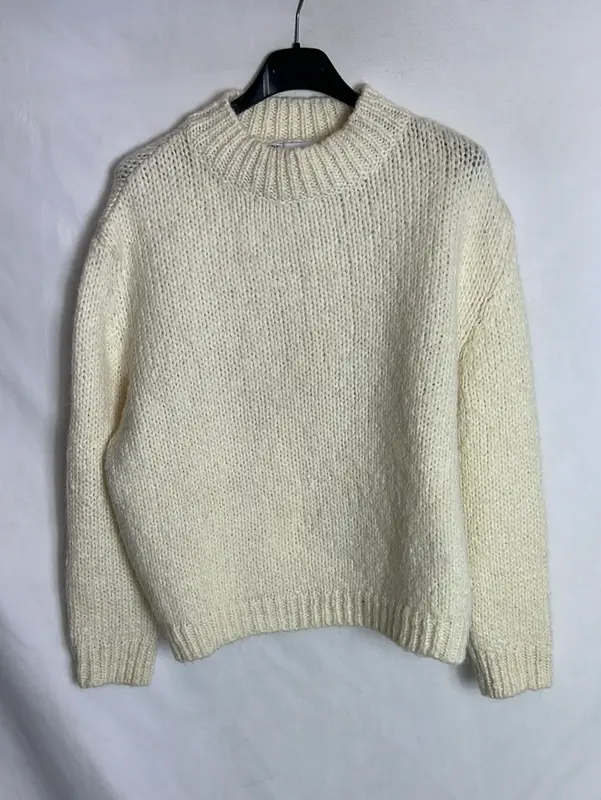 ZARA. Jersey beige claro. T S