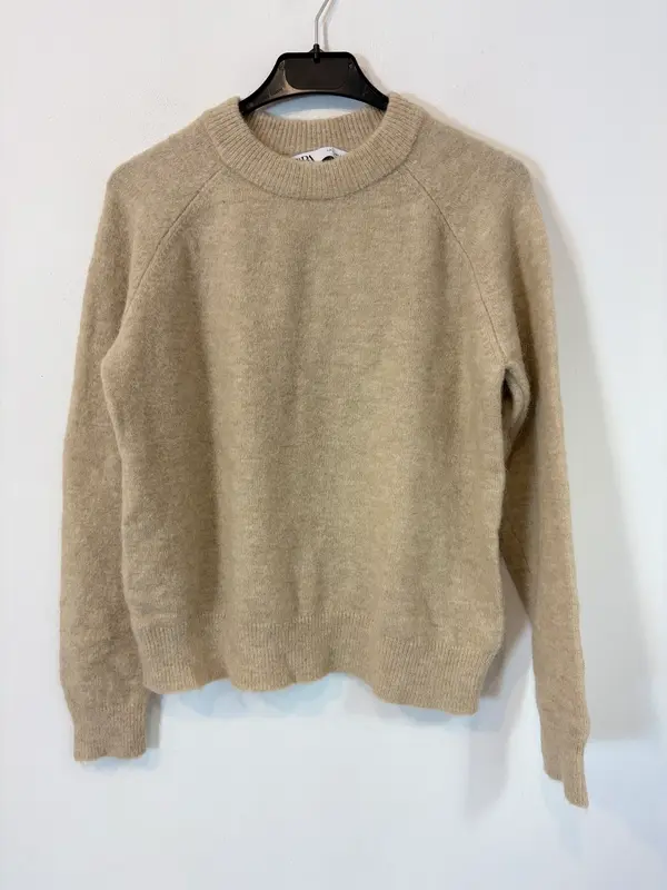 ZARA. Jersey beige con lana. T S