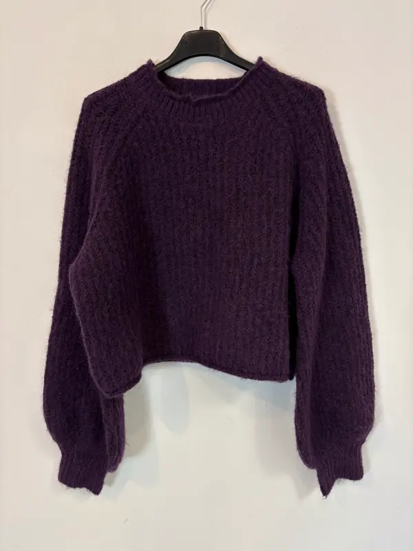 ZARA. Jersey berenjena mezcla