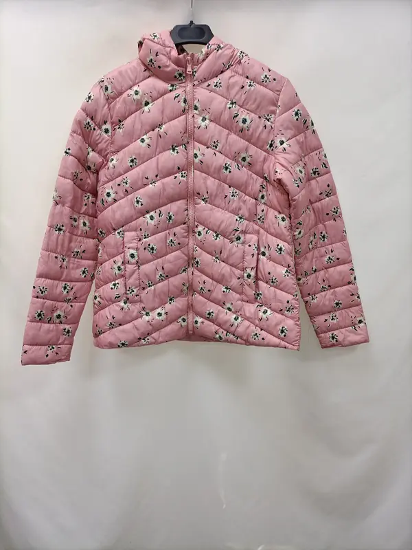 ZARA KIDS. Plumas rosa flores T.13/14 (tara)